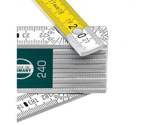 KRAFTOOL PRO-90 Kontakt, 2.4 м, профессиональный складной деревянный метр (34729)