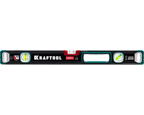 Kraftool A-RATE CONTROL 600 мм, магнитный сверхпрочный уровень с зеркальным глазком