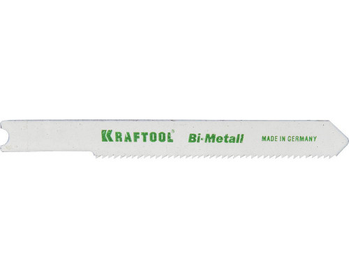 Полотна KRAFTOOL, U118AF, для эл/лобзика, Bi-Metall, по металлу (1,5-2мм), US-хвост., шаг 1,2мм, 55мм, 2шт