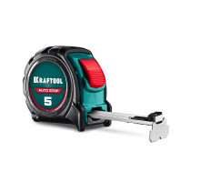 KRAFTOOL AutoStop 5м х 25мм, профессиональная рулетка с автостопом (3412-5-25)