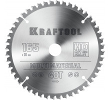 KRAFTOOL Multi Material 165x20мм 48Т, диск пильный по алюминию