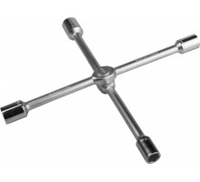 Ключ-крест KRAFTOOL автомобильный хромированный складной, 17-19-21-22мм