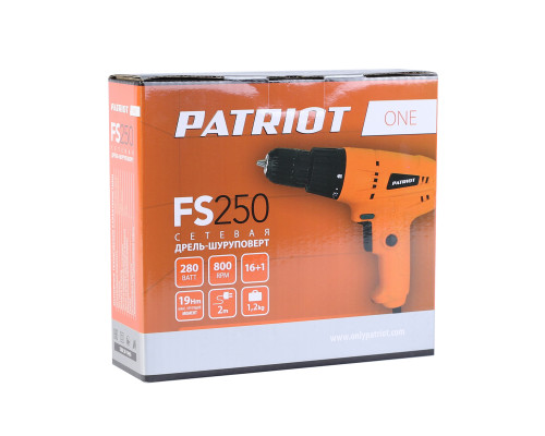 Дрель-шуруповерт сетевая PATRIOT FS 250