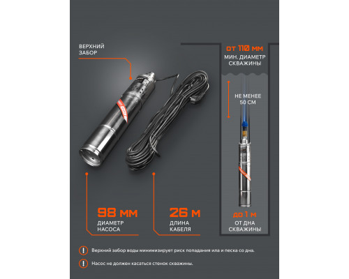 Насос скважинный Patriot SP 4250 S