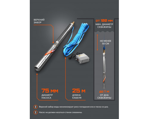 Насос скважинный Patriot CP 6475 C