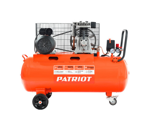 Компрессор Patriot поршневой ременной PTR 100-440I