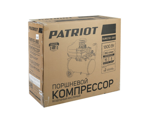 Компрессор поршневой масляный Patriot EURO 50-260
