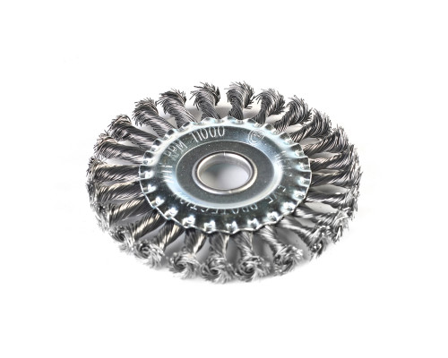Щетка круглая витая (125х22.23 мм)