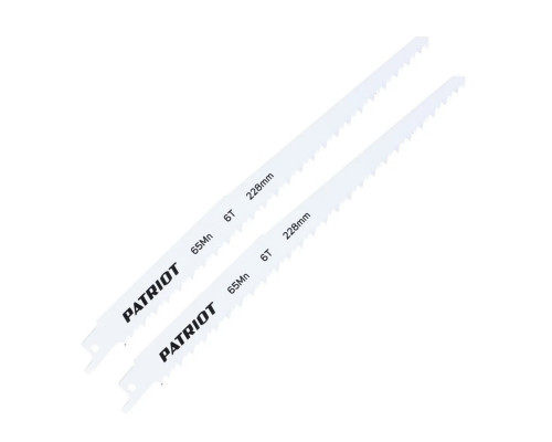 Полотно пильное по дереву для сабельной пилы (228х19х1.27 мм, 6T, 2 шт.)