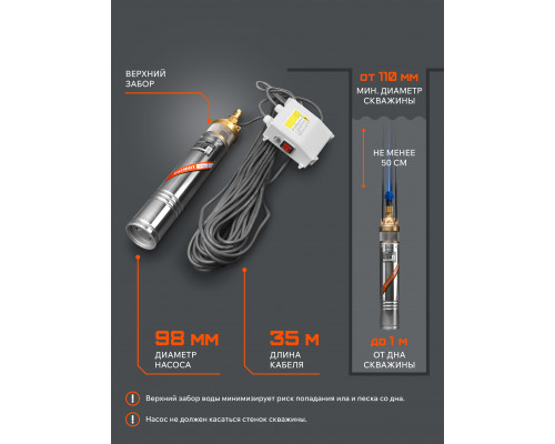 Насос скважинный PATRIOT CP 1160 C