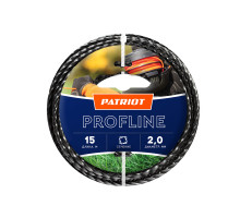 Леска Profline D 2,0 мм L 15 м (скрученный квадрат, черная)