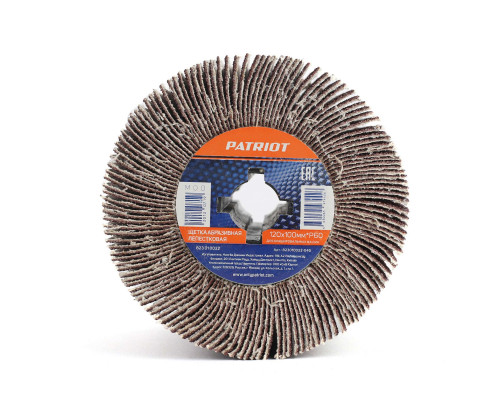 Щетка абразивная лепестковая для брашировальных машин (120х100 мм, Р60)