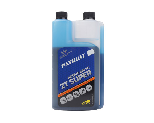 Масло 2-х тактное полусинтетическое дозаторное Patriot Super Active