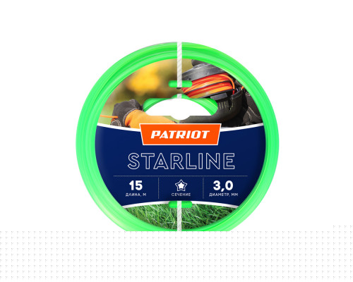 Леска Starline D 3,0 мм L 15 м (звезда, зеленая)