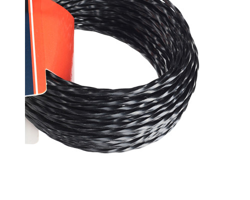 Леска D 2,0 мм L 12 м (скрученный квадрат, черная)