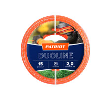 Леска Duoline D 2,0 мм L 15 м (скрученный квадрат, двухцветная)