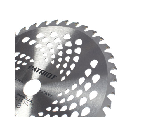 Нож Patriot TBS-40 Promo для триммера (230х25.4 мм, 40 зубьев)