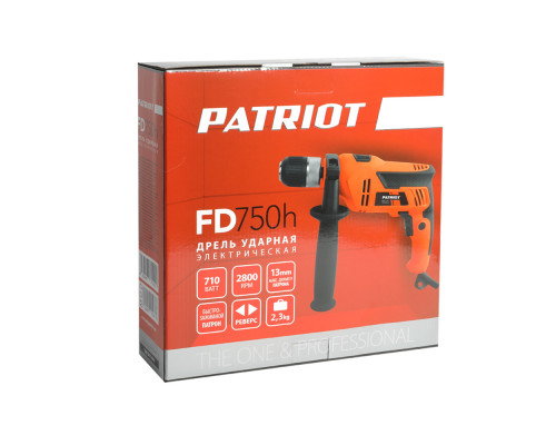 Дрель электрическая ударная PATRIOT FD 750h