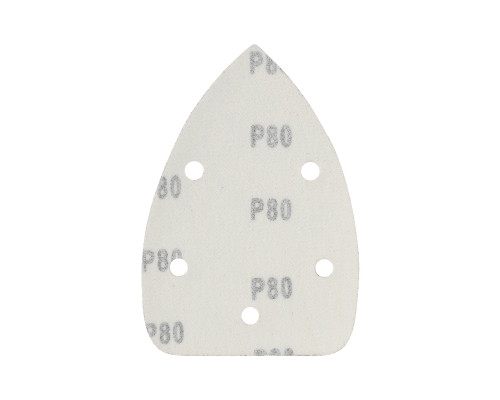 Треугольник шлифовальный на липучке (140х140х80 мм, Р80, 5 шт.)