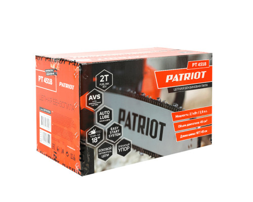 Пила цепная бензиновая Patriot PT 4518