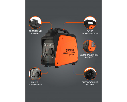 Генератор инверторный PATRIOT GP 1000i