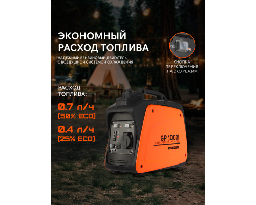 Генератор инверторный PATRIOT GP 1000i