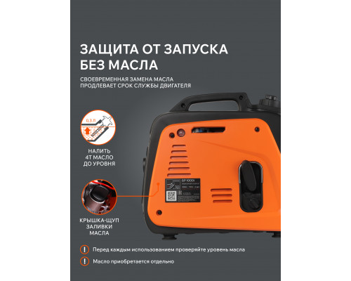 Генератор инверторный PATRIOT GP 1000i