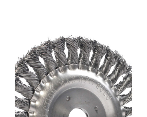 Щетка круглая витая (150х22.23 мм)