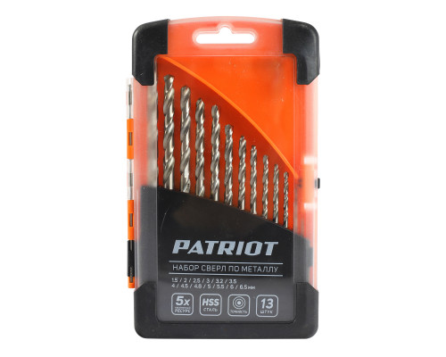 Набор сверл по металл(1.5-6.5 мм, 13 шт.)