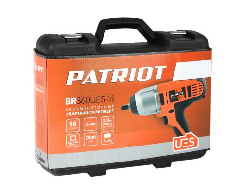 Гайковерт аккумуляторный ударный Patriot BR 360 1/2 UES