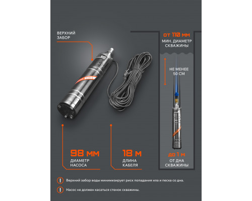 Насос скважинный Patriot SP 3250 S