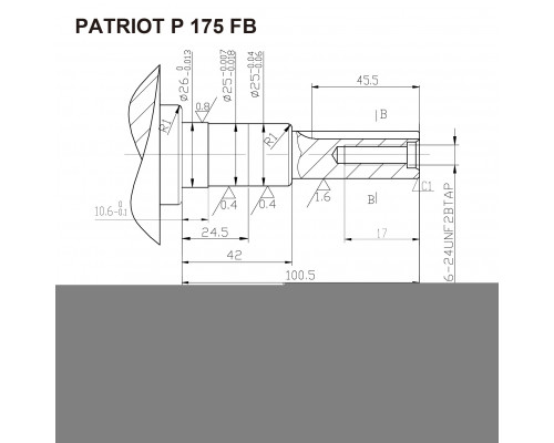 Двигатель Patriot P175FB