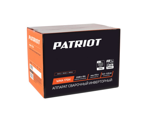 Полуавтомат сварочный инверторный Patriot WMA 175 M