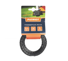 Леска D 2,0 мм L 12 м (скрученный квадрат, черная)