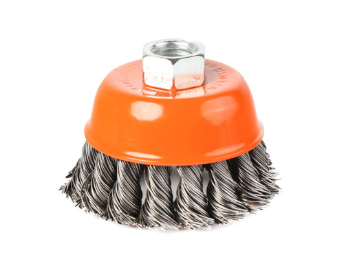 Щетка чашеобразная витая (75 мм, М14)