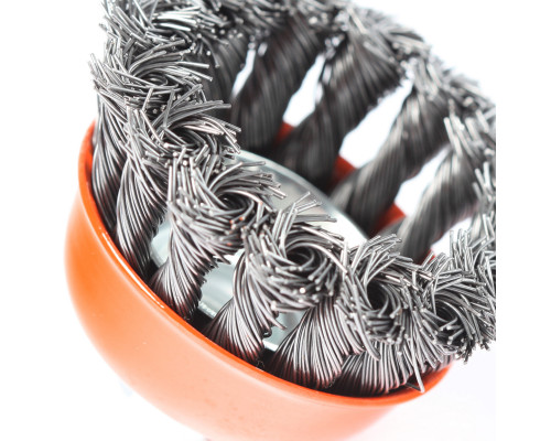 Щетка чашеобразная витая (75 мм, М14)