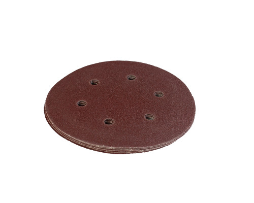 Круг шлифовальный на липучке (150 мм, Р100, 6 отв.)
