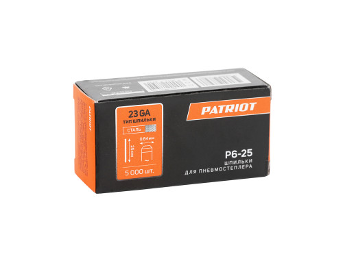 Шпильки Patriot P6-25 для пневмостеплера ASG 200