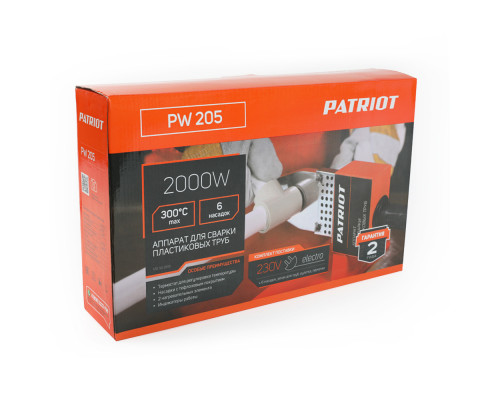 Аппарат для сварки пластиковых труб Patriot PW 205