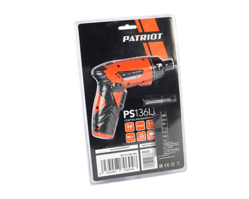 Отвертка аккумуляторная Patriot PS 136Li