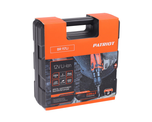 Дрель-шуруповерт аккумуляторная Patriot BR 117 Li