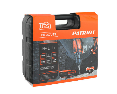 Дрель-шуруповерт аккумуляторная Patriot BR 207UES