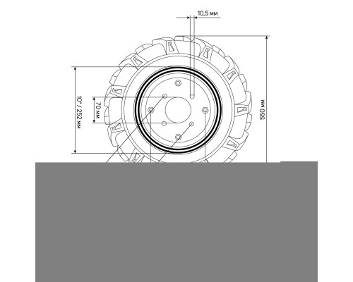 Колесо пневматическое Patriot P5.00-10D-1