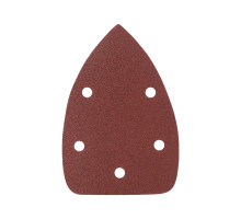 Треугольник шлифовальный на липучке (140х140х80 мм, Р80, 5 шт.)