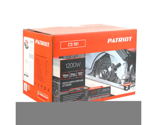 Пила циркулярная Patriot CS 181
