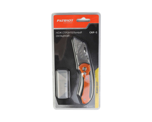 Нож строительный Patriot CKF-5 с трапециевидным лезвием