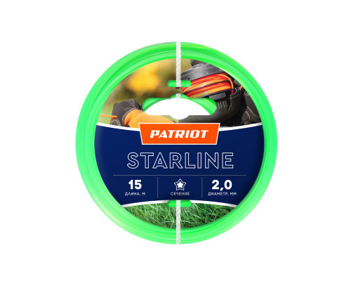Леска Starline D 2,0 мм L 15 м (звезда, зеленая)