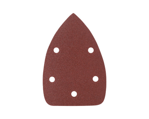 Треугольник шлифовальный на липучке (140х140х80 мм, Р80, 5 шт.)