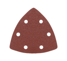 Треугольник шлифовальный на липучке (80х80х80 мм, Р100, 5 шт.)