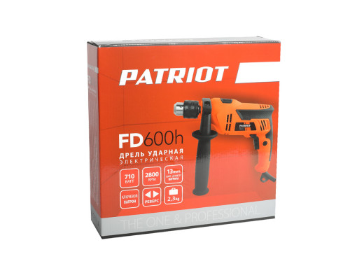 Дрель электрическая ударная Patriot FD 600h